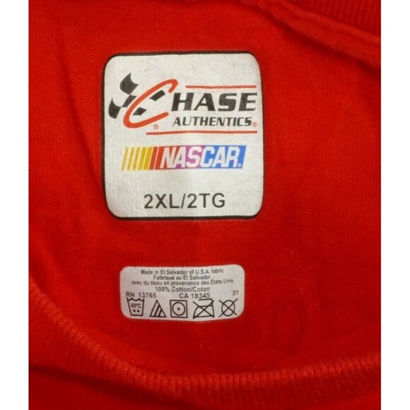 Clint Bowyer NASCAR #33 Red Graphic Tee By Chase Authentics 2XL Cotton Mens Raci - Picture 3 of 6